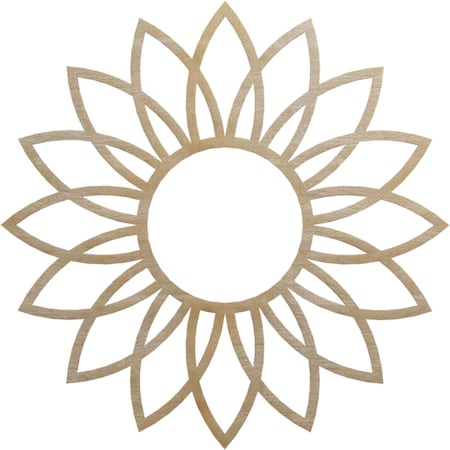 Ekena Millwork Daisy Wood Fretwork Pierced Ceiling Medallion, Birch, 32"OD x 11 1/8"ID x 3/8"T CMWP32X32X0375DABI